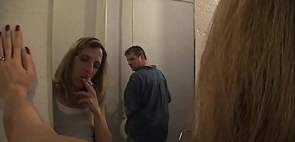  Marie Madison Smoking Blowjob in Mens Room